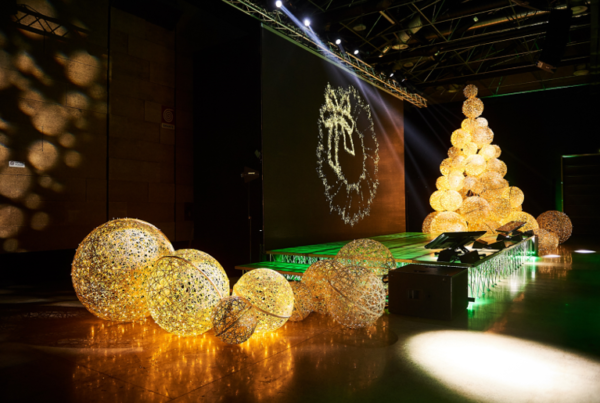 Organization of immersive event and stage preparation, for Zambon Christmas dinner
